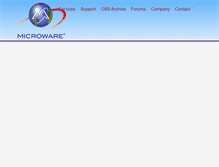 Tablet Screenshot of microware.com